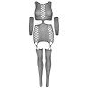 Leg Avenue - Robe Jarratière Avec Gants Taille Unique